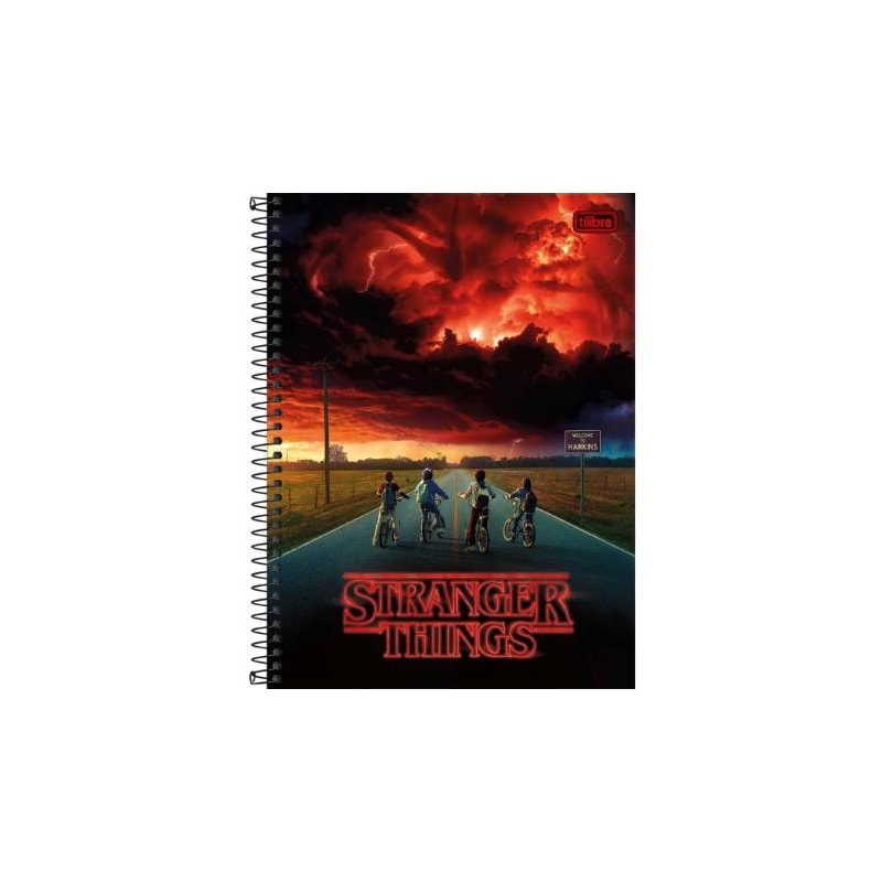 CADERNO UNIVERSITARIO STRANGER THINGS - 160 FOLHAS