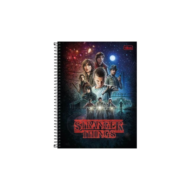 CADERNO UNIVERSITARIO STRANGER THINGS - 256 FOLHAS