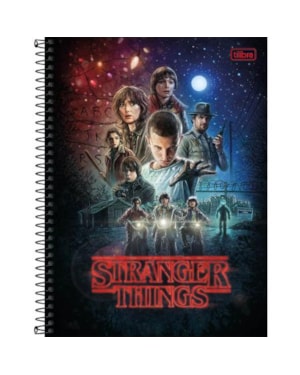 CADERNO UNIVERSITARIO STRANGER THINGS - 256 FOLHAS