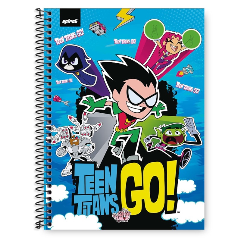 CADERNO UNIVERSITÁRIO - TEEN TITANS GO - ITEM SORTIDO