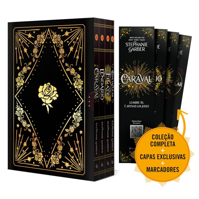 CAIXA CARAVAL - EDIÇÃO DE COLECIONADOR (SÉRIE COMPLETA COM 4 VOLUMES): (CARAVAL, LENDÁRIO, FINALE E ESPETACULAR)