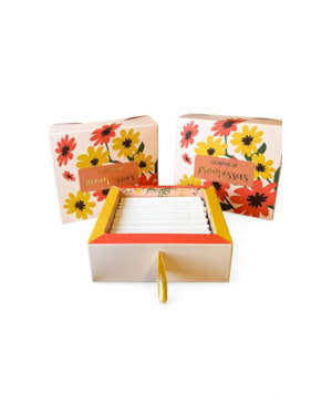 CAIXINHA DE PROMESSAS - FLORES LARANJA
