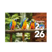 CALENDÁRIO DE MESA 2026 - PAISAGEM