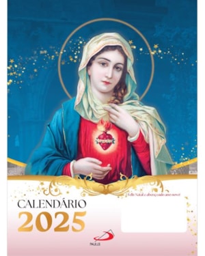 CALENDÁRIO DE PAREDE 2025 - SANTOS - SIMPLES