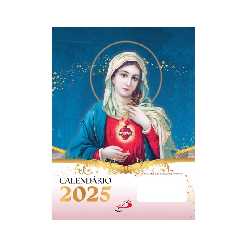 CALENDÁRIO DE PAREDE 2025 - SANTOS - SIMPLES