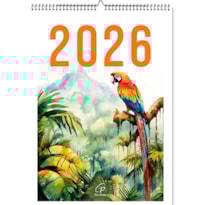 CALENDÁRIO DE PAREDE 2026 - ILUSTRADO