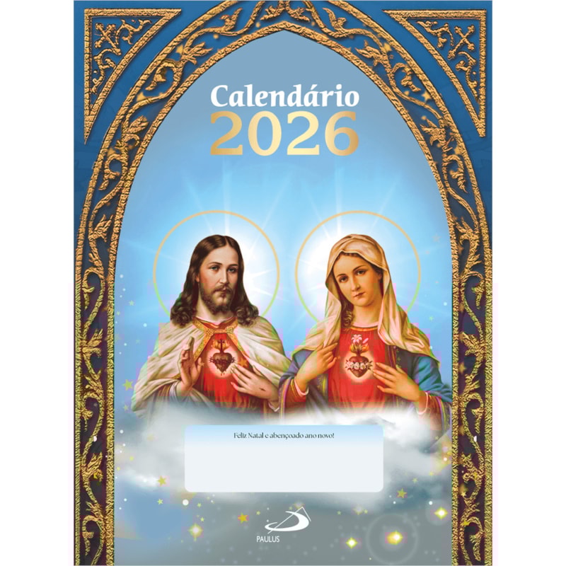 CALENDÁRIO DE PAREDE 2026 - SANTOS - SIMPLES