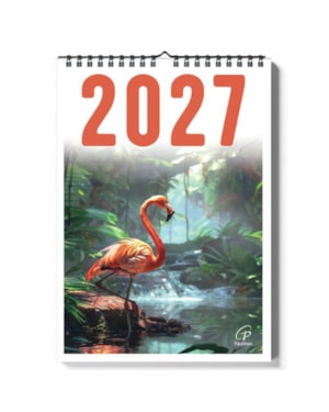 CALENDÁRIO DE PAREDE 2027 - ILUSTRADO