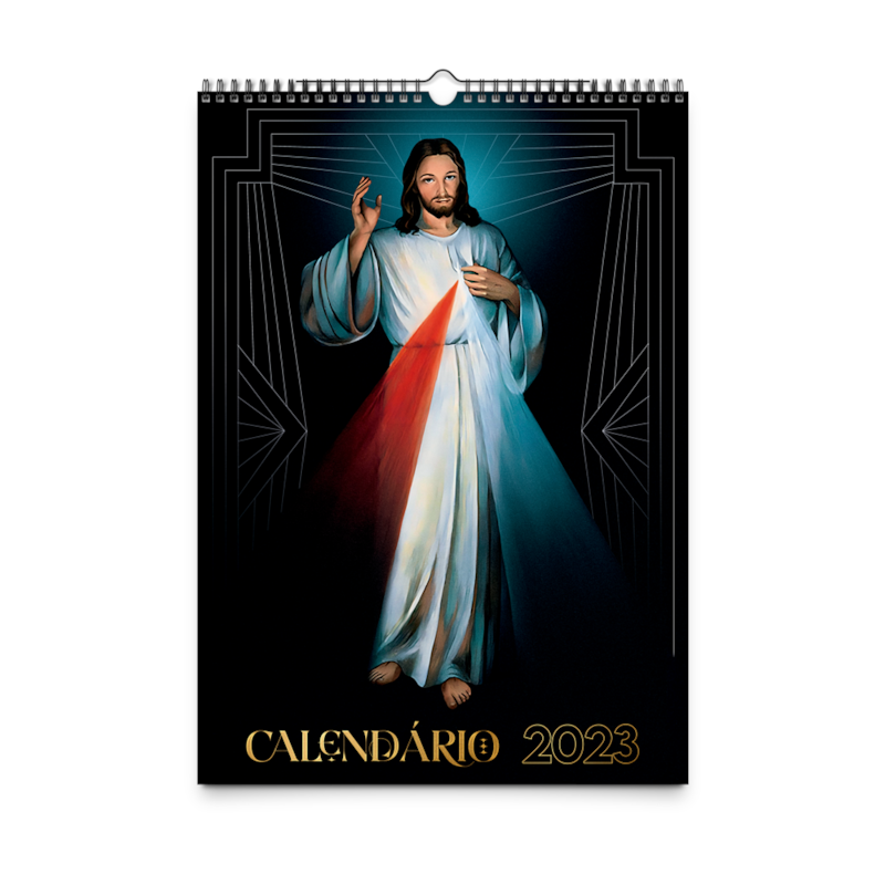 CALENDÁRIO MARCA-PÁGINAS 2023 - JESUS MISERICORDIOSO