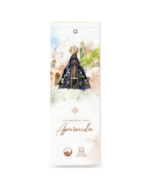 CALENDÁRIO MARCA-PÁGINAS 2025 - APARECIDA