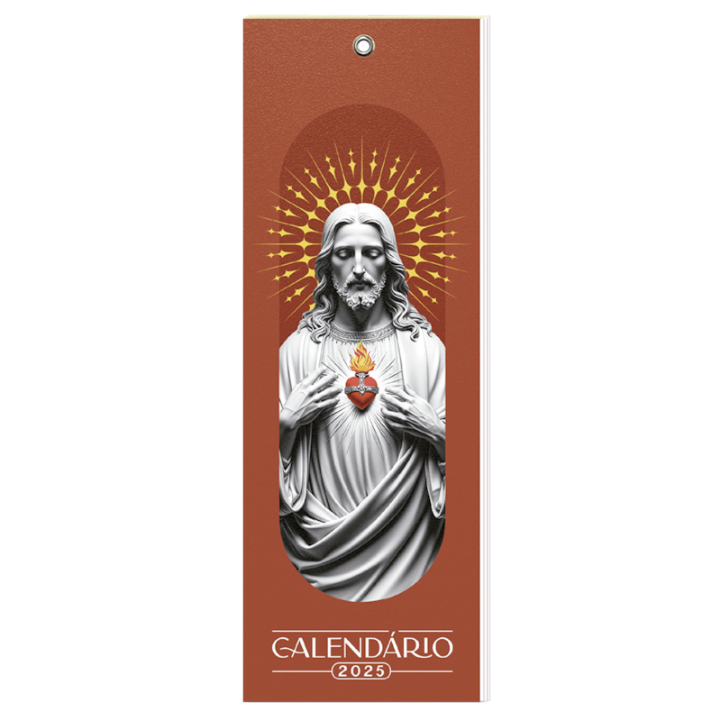 CALENDÁRIO MARCA-PÁGINAS 2025 - JESUS