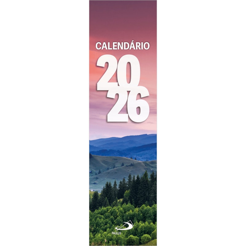 CALENDÁRIO MARCA PÁGINAS 2026 - PAISAGEM