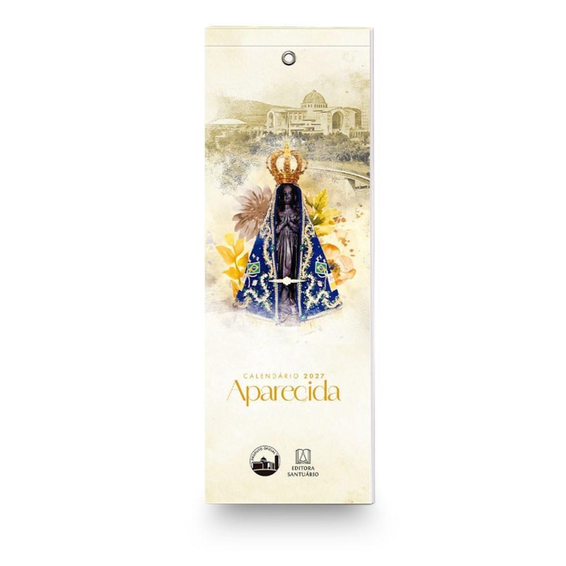 CALENDÁRIO MARCA-PÁGINAS 2027 - APARECIDA