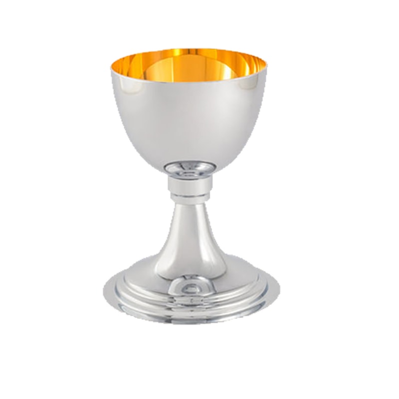 CÁLICE 12,7CM DE ALTURA DOURADO INTERNO