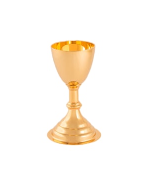CÁLICE 12CM DE ALTURA DOURADO