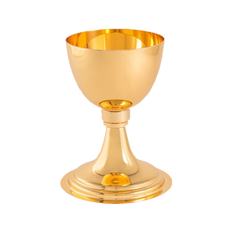 CÁLICE 12CM DE ALTURA DOURADO