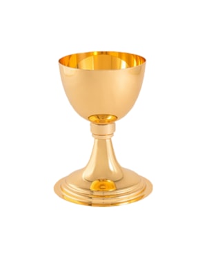 CÁLICE 12CM DE ALTURA DOURADO