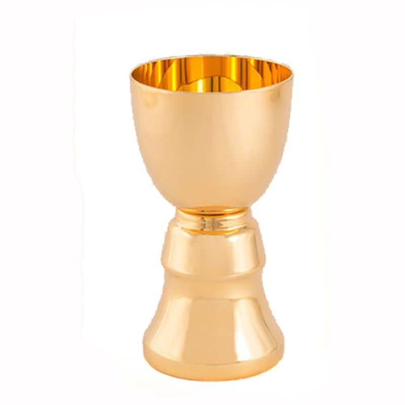 CÁLICE 12CM DE ALTURA DOURADO INTERNO