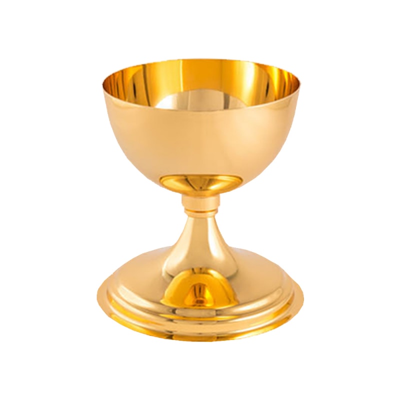 CÁLICE 14CM DE ALTURA DOURADO