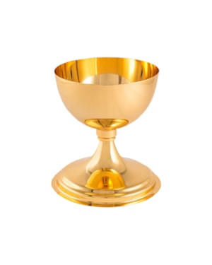 CÁLICE 14CM DE ALTURA DOURADO