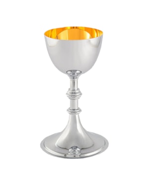 CÁLICE 16CM DE ALTURA DOURADO INTERNO
