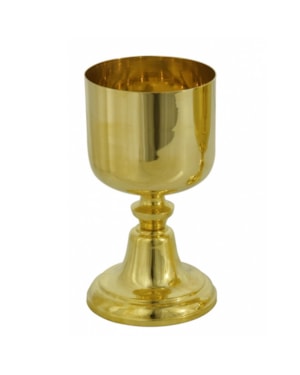 CÁLICE 18CM DE ALTURA DOURADO