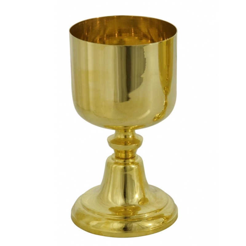 CÁLICE 18CM DE ALTURA DOURADO