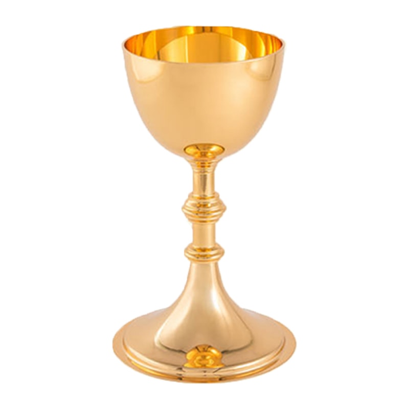 CÁLICE 18CM DE ALTURA DOURADO
