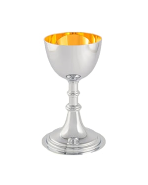 CÁLICE 18CM DE ALTURA DOURADO INTERNO