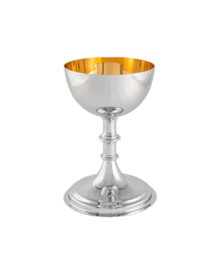CÁLICE 19CM DE ALTURA DOURADO INTERNO