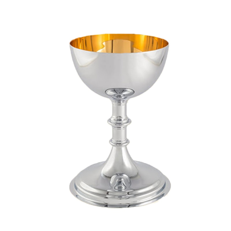 CÁLICE 19CM DE ALTURA DOURADO INTERNO