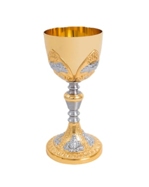 CÁLICE 21CM DE ALTURA DOURADO