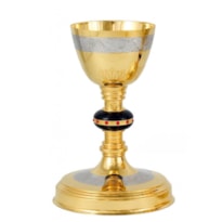 CÁLICE 23CM DE ALTURA DOURADO