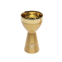 CÁLICE DOURADO 16ª CEN (BRASIÍLIA) 23CM DE ALTURA