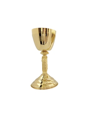 CÁLICE DOURADO 22CM DE ALTURA