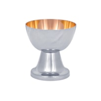CÁLICE DOURADO INTERNO 9CM DE ALTURA