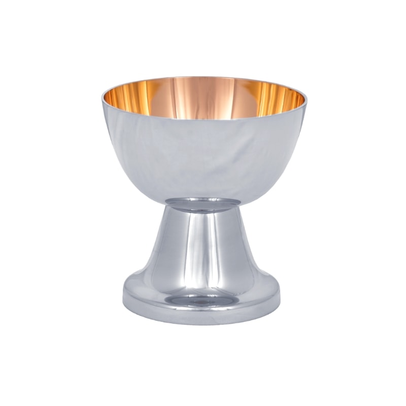 CÁLICE DOURADO INTERNO 9CM DE ALTURA
