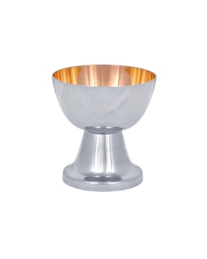 CÁLICE DOURADO INTERNO 9CM DE ALTURA