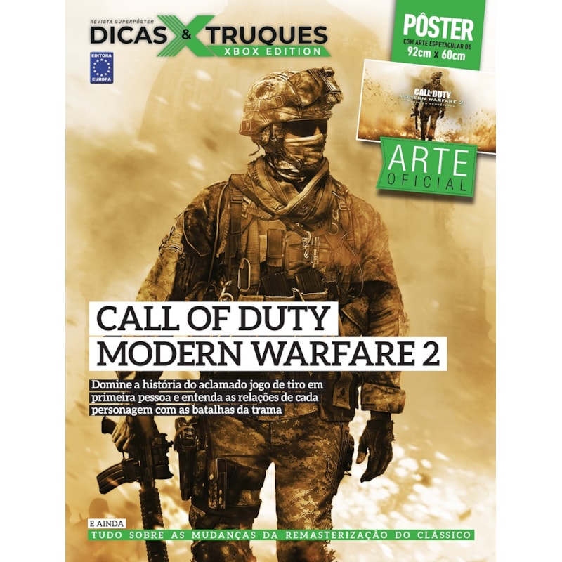 CALL OF DUTY: MODERN WARFARE 2 - SUPERPÔSTER DICAS E TRUQUES XBOX EDITION