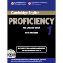 CAMBRIDGE ENGLISH PROFICIENCY 1 FOR UPDATED EXAM SELF-STUDY PACK