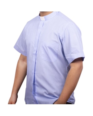 CAMISA CLEGYMAN CONFORT AZUL CLARO N.3 MANGA CURTA