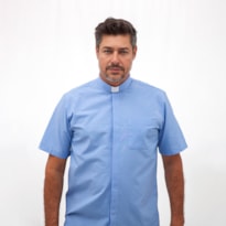 Camisa Clerical Mc Azul Imperial 42