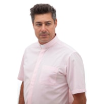 Camisa Clerical Mc Rosa 40