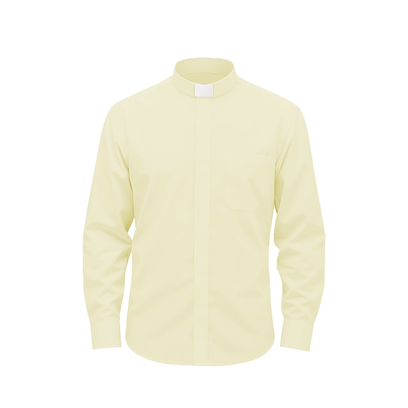 Camisa Clerical Ml Bege 39