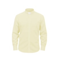 Camisa Clerical Ml Bege 45