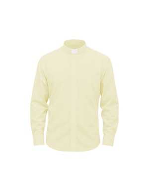 Camisa Clerical Ml Bege 50