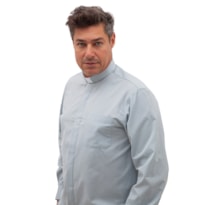 Camisa Clerical Ml Cinza 45