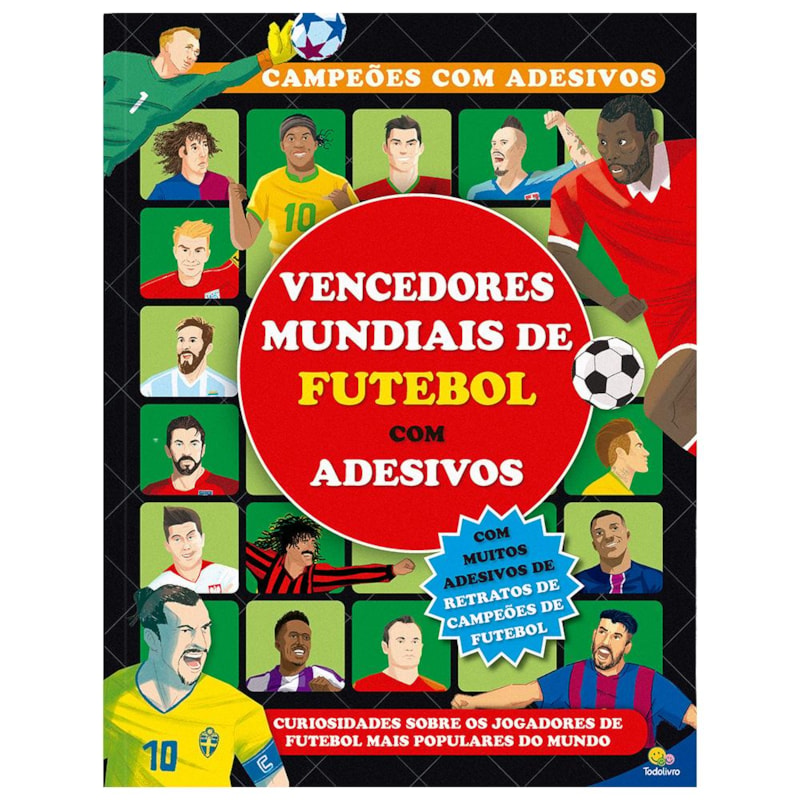 CAMPEÕES COM ADESIVOS: VENCEDORES MUNDIAIS DE FUTEBOL