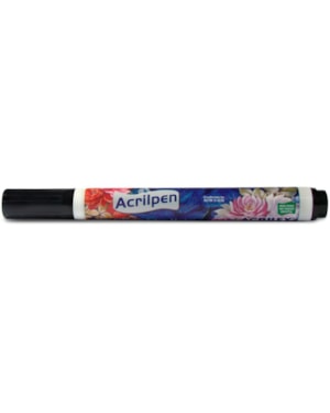 CANETA ACRILEX ACRILPEN PARA TECIDO PRETA 520