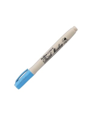 CANETA BRUSH ARTILINE AZUL CLARO
